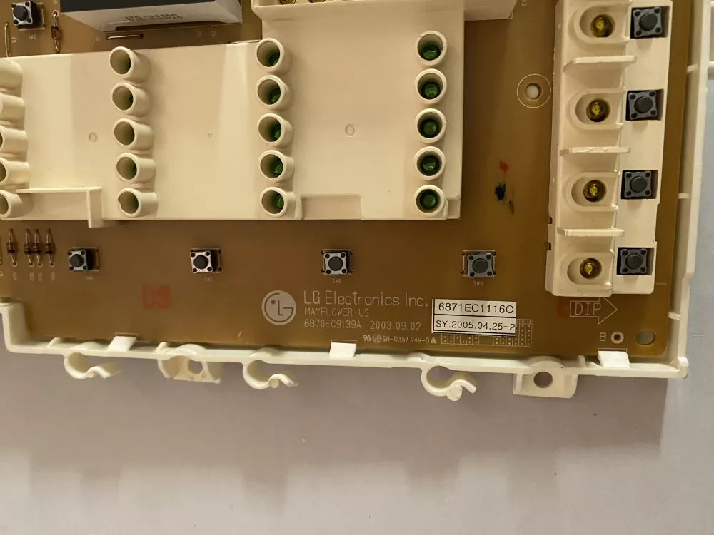 LG 6870EC9139A 6871EC1116C Washer Control Board AZ197902 | BK2762