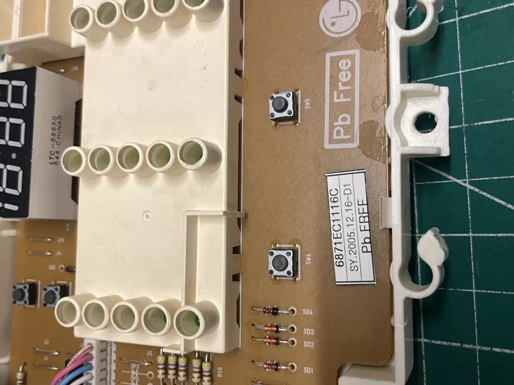 LG 6870EC9139A 6871EC1116C Washer Control Board AZ211548 | Wmv933