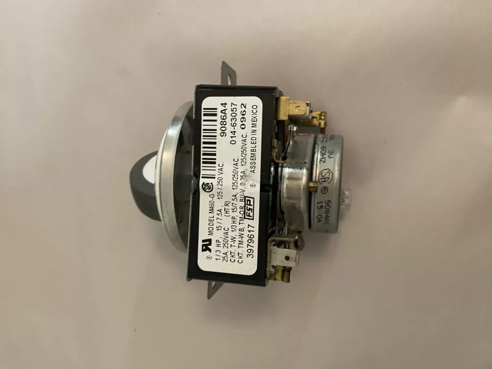 Whirlpool  Kenmore  Maytag  Roper  Amana  Inglis  Admiral WP3979617  AP6009055  3979617  8299782  921240  PS11742197 Dryer Timer