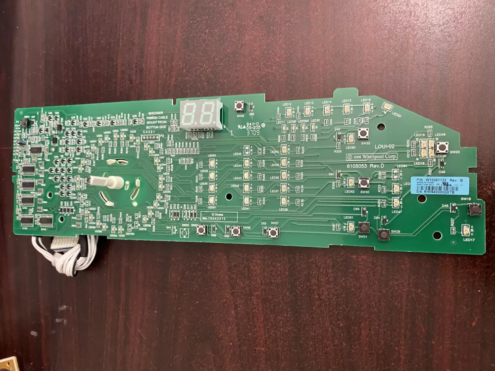 Whirlpool W10051132 W10051134 WPW10051132 Washer Control Board AZ36986 | BK386