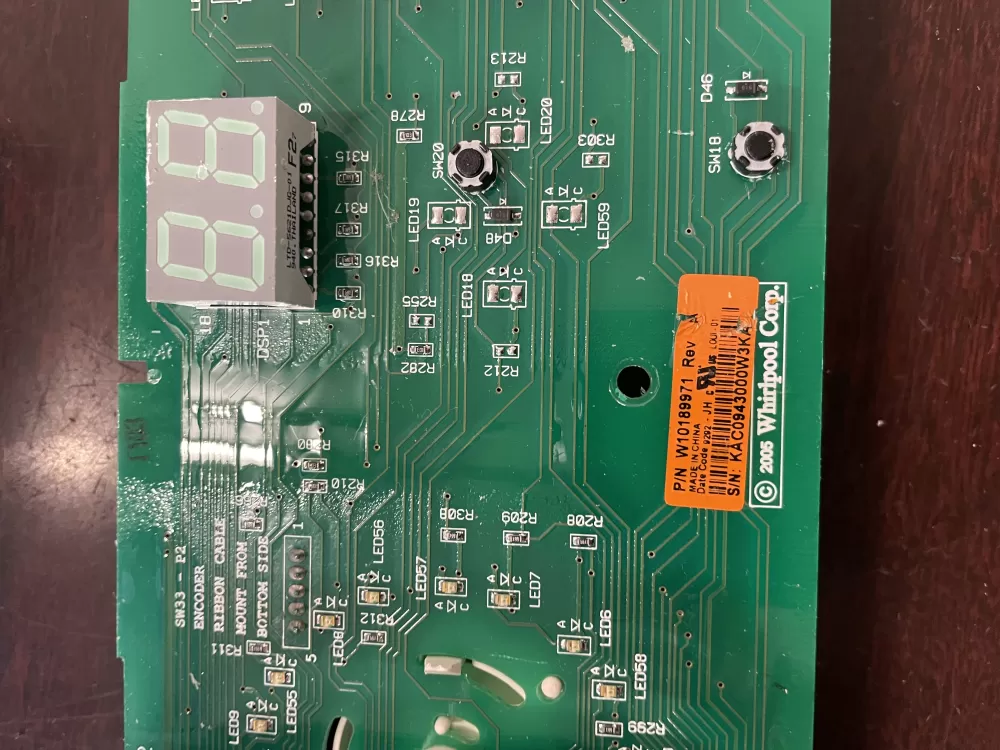 Kenmore W10189971 WPW10189971 PS11749897 Washer Control Board AZ46202 | KM409