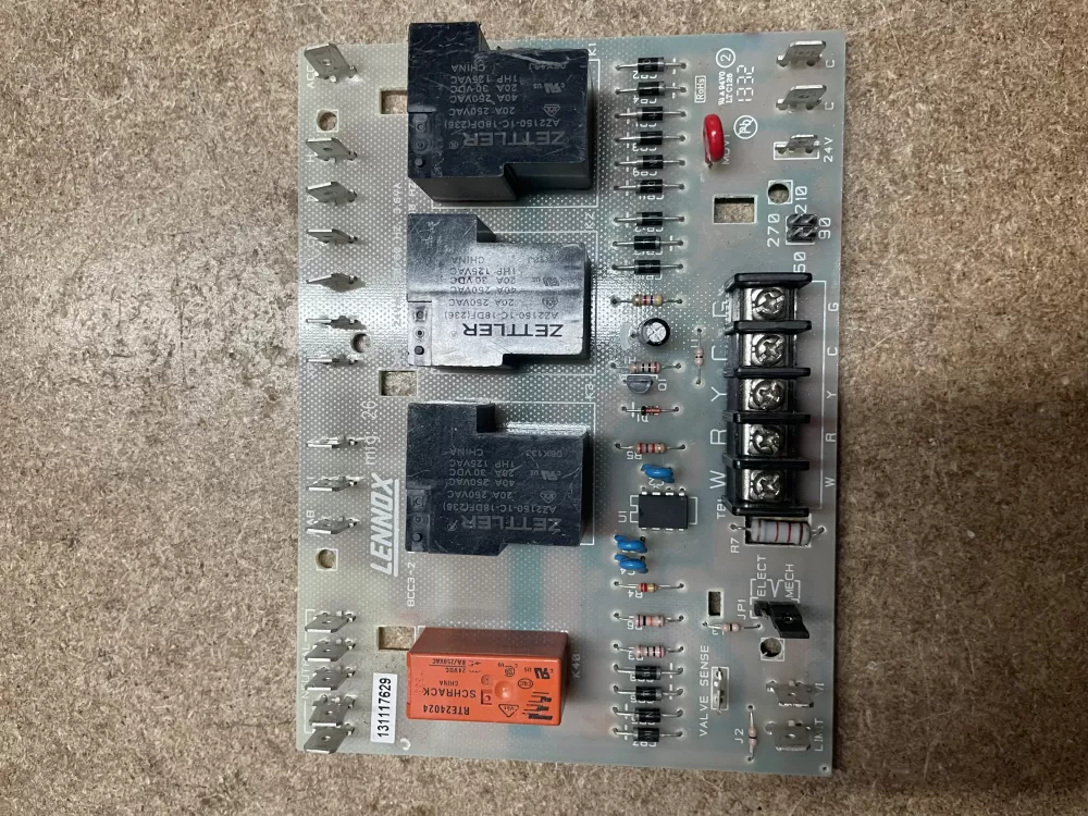 Lennox 091128474 BCC3-2 65K29 LB-90676 Furnace Control Board Circuit