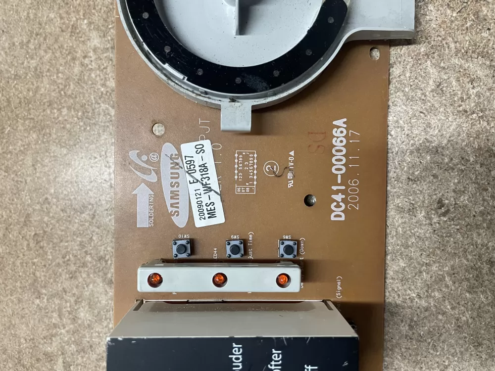 Samsung DC41-00066A Washer Control Board AZ17940 | KMV167