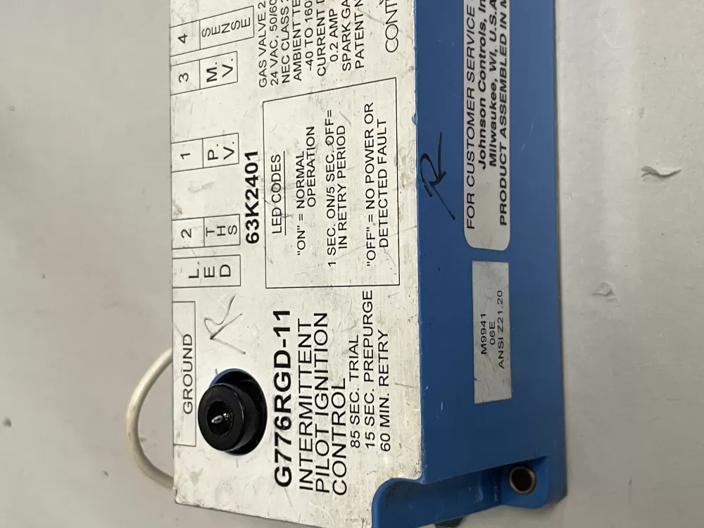 Lennox G776RGD-11 Intermittent Pilot Ignition Control Board AZ216971 | Wm1030