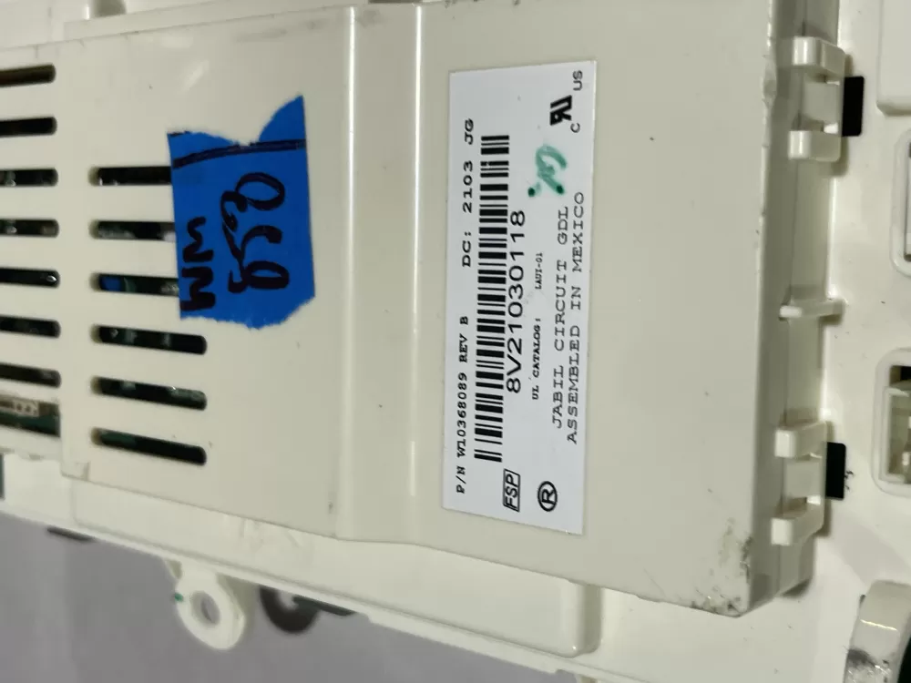 Whirlpool W10368089 Washer Control Board Lcd Display AZ152019 | 853