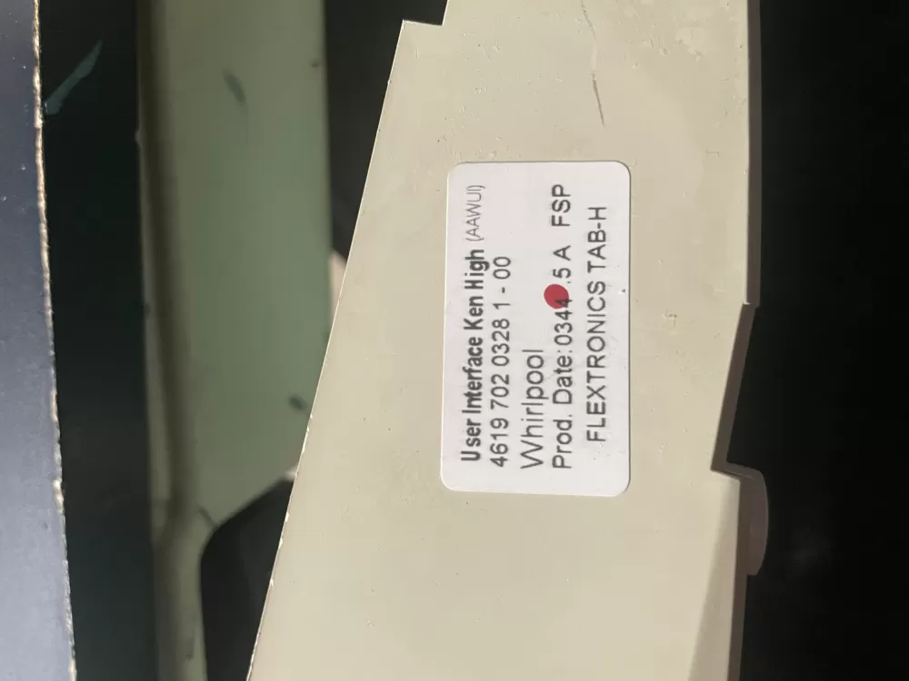 Whirlpool 461970203283 Washer Control Board UI Assembly AZ6369 | WmV338