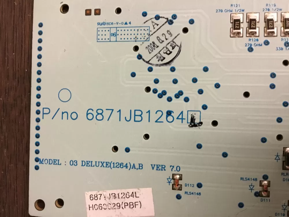 LG 6871JB1264 Refrigerator Control Board Dispenser AZ6693 | NR477