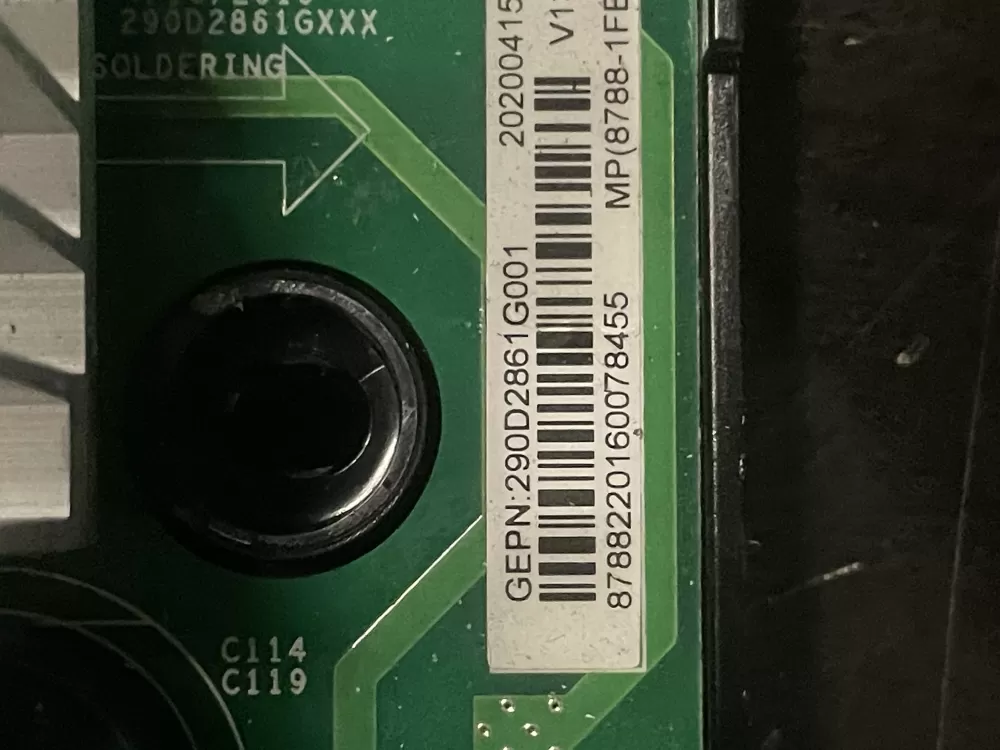 GE 290D2861G001 WH22X29049 Washer Control Board AZ27640 | WMV153