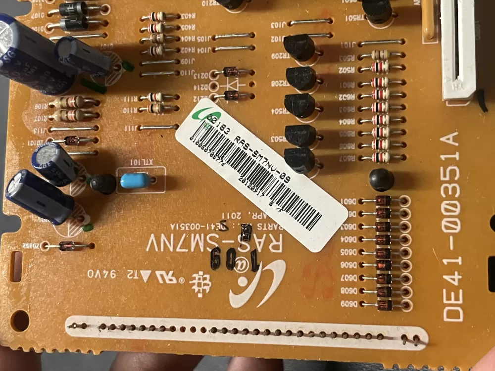 Samsung DE41-00351A Microwave Control Board Ras-sm7nv-07 AZ23815 | WM1167