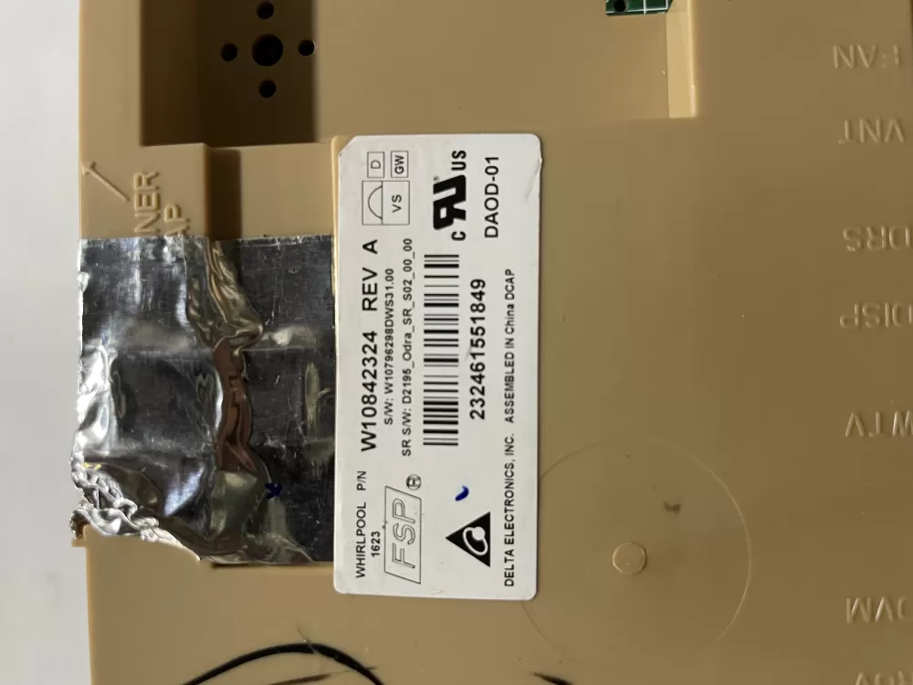 KitchenAid W10707999 W10796287 Dishwasher Control Board AZ191354 | Wm787