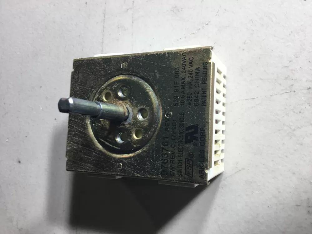 KitchenAid  General Electric 9763761 WP9763761 PS11747406 Range Burner Control Switch