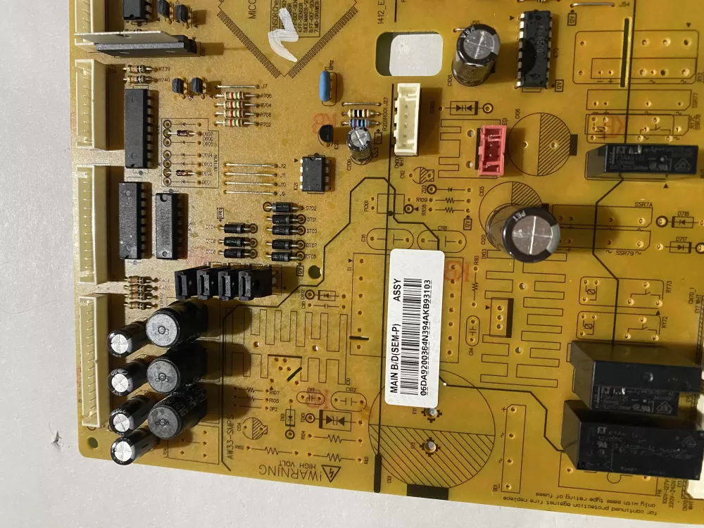 Samsung DA92 00384N Refrigerator Control Board AZ200352 | BK2801