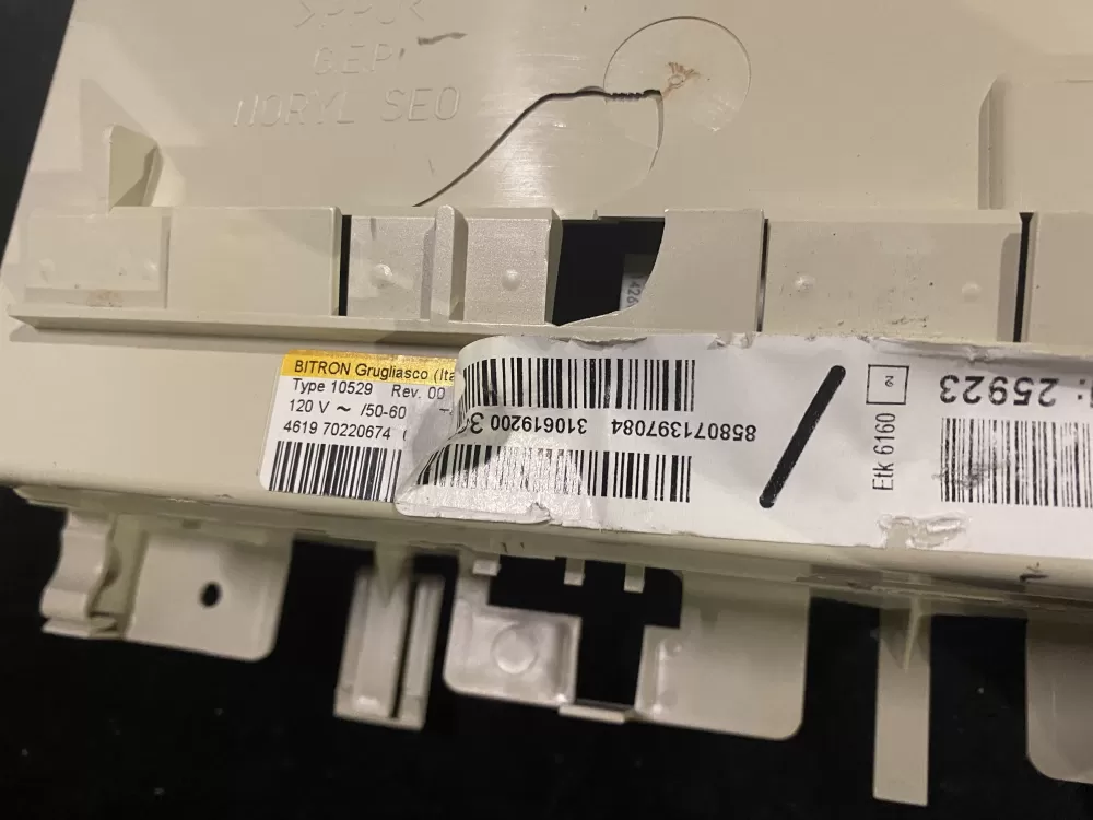 Whirlpool 4619 70220674 01 Washer Control Board CCU AZ26204 | BK95