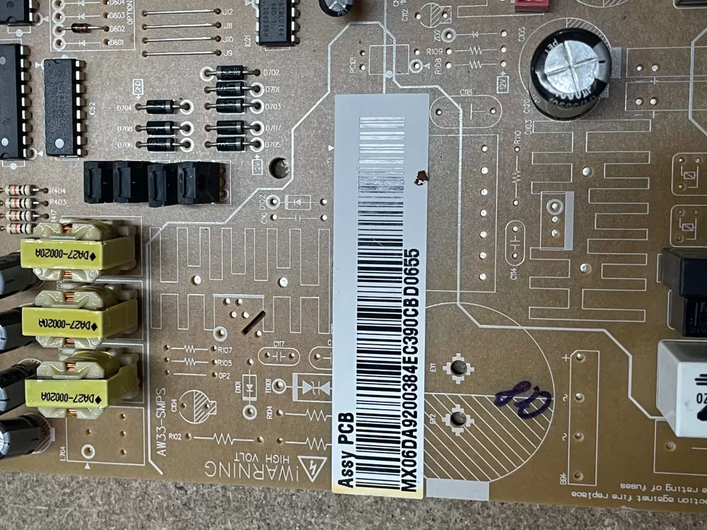 Samsung DA92-00384E Refrigerator Control Board