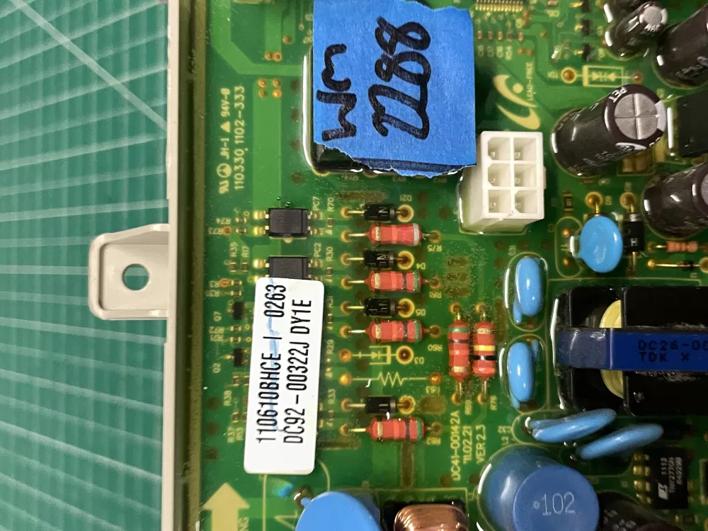 Samsung DC92 00322J Dryer Control Board AZ207304 | Wm2288