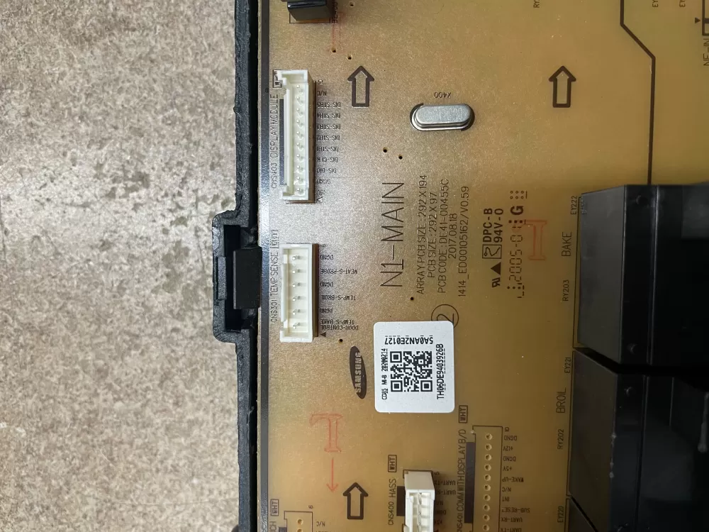 Samsung DE94-03926B Oven Range Control Board AZ22805 | KMV13