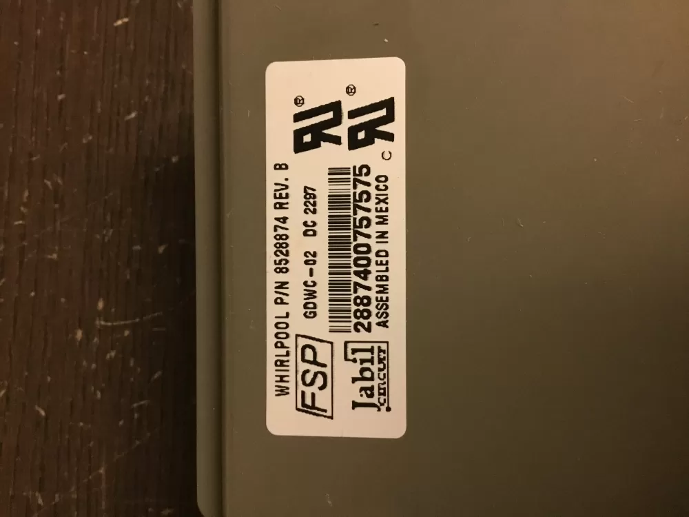 Whirlpool KitchenAid Kenmore WP8564543 Dishwasher Control Board AZ21637 | NR105