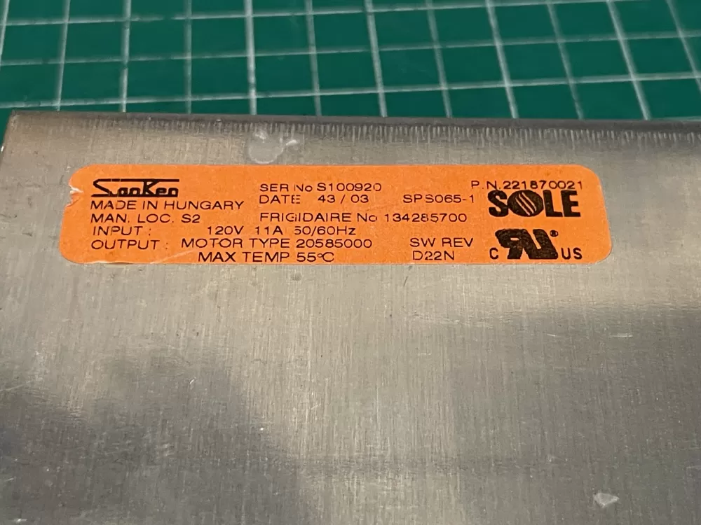 Frigidaire 134285700 Motor control board AZ203178 | Wmv904