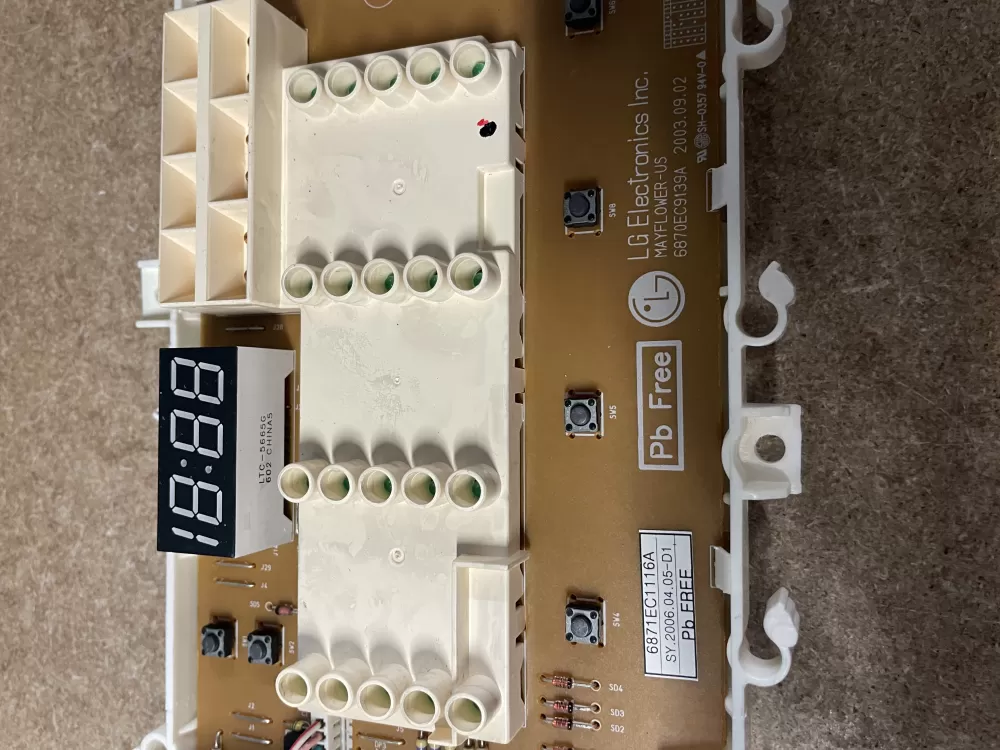 LG Kenmore 6870EC9139A 6871EC1116A Washer Control Board AZ24269 | KMV163