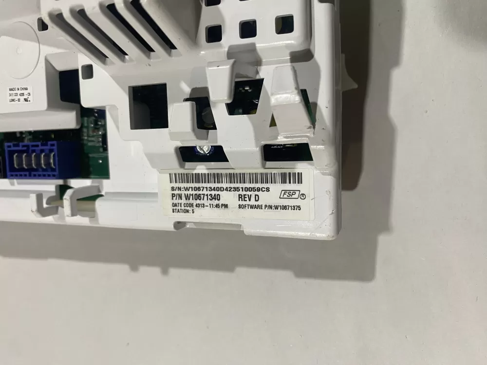 Whirlpool KitchenAid Roper W10671340 Washer Control Board AZ185190 | BK534