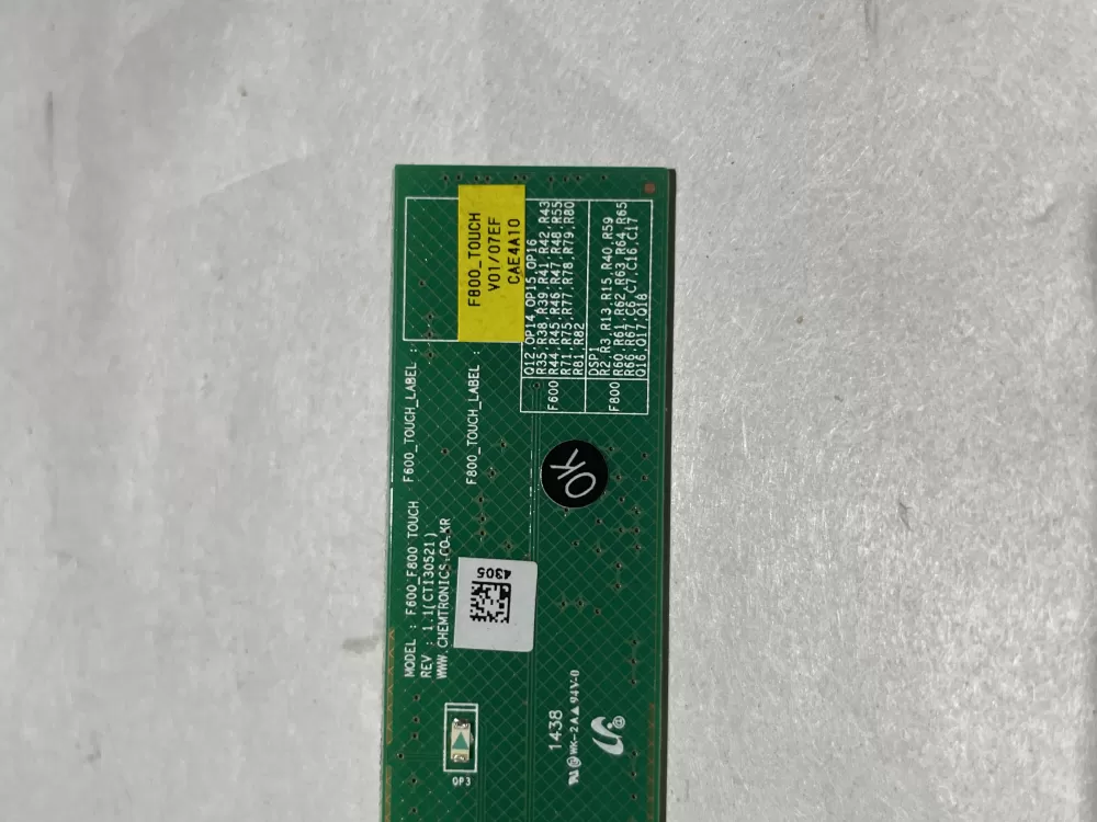 LED Control Board - Part# F600_F800_LED F600_LED 1327GL AZ121735 | Wmv706