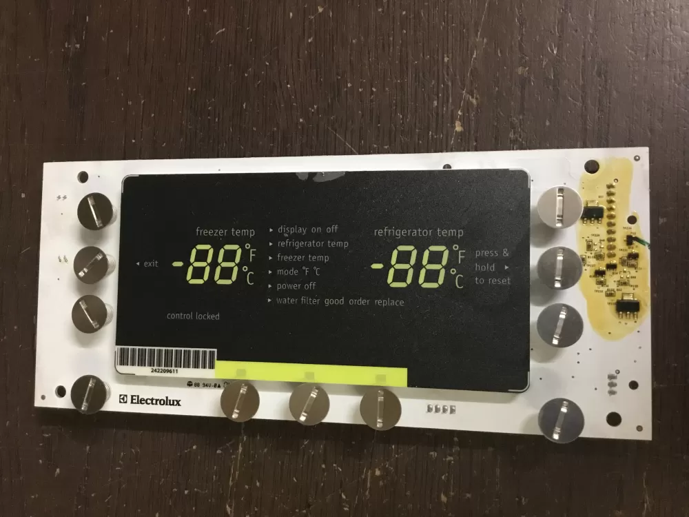 Frigidaire AP6285796 242209730 PS12364209 Refrigerator Control Board Display