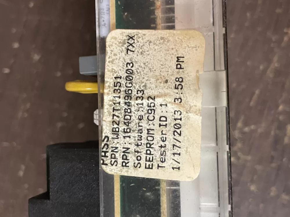 GE 164D8496G003 WB27T11351 Range Control Board AZ48713 | Wm1789