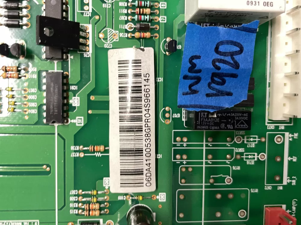 Samsung DA41-00538G DA41-00537A Refrigerator Control Board AZ207828 | Wmv920