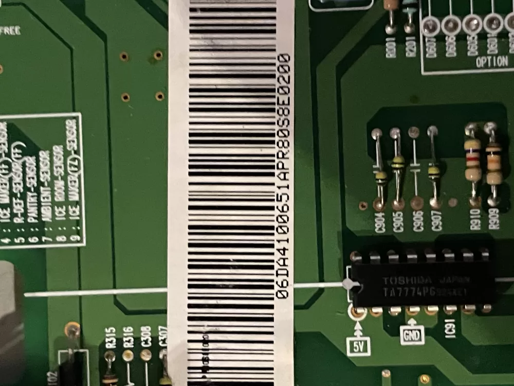 Samsung DA41 00651A 00537B Refrigerator Control Board AZ33027 | Wm340