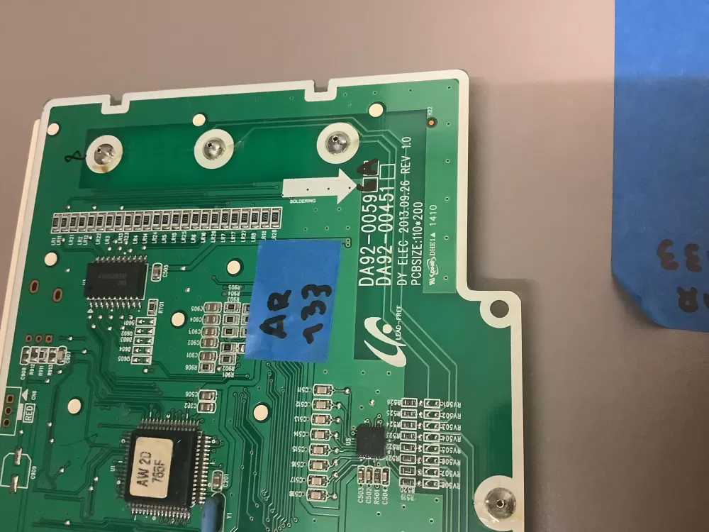 Samsung DA92-00596A Refrigerator Dispenser Control Board AZ201930 | AR133