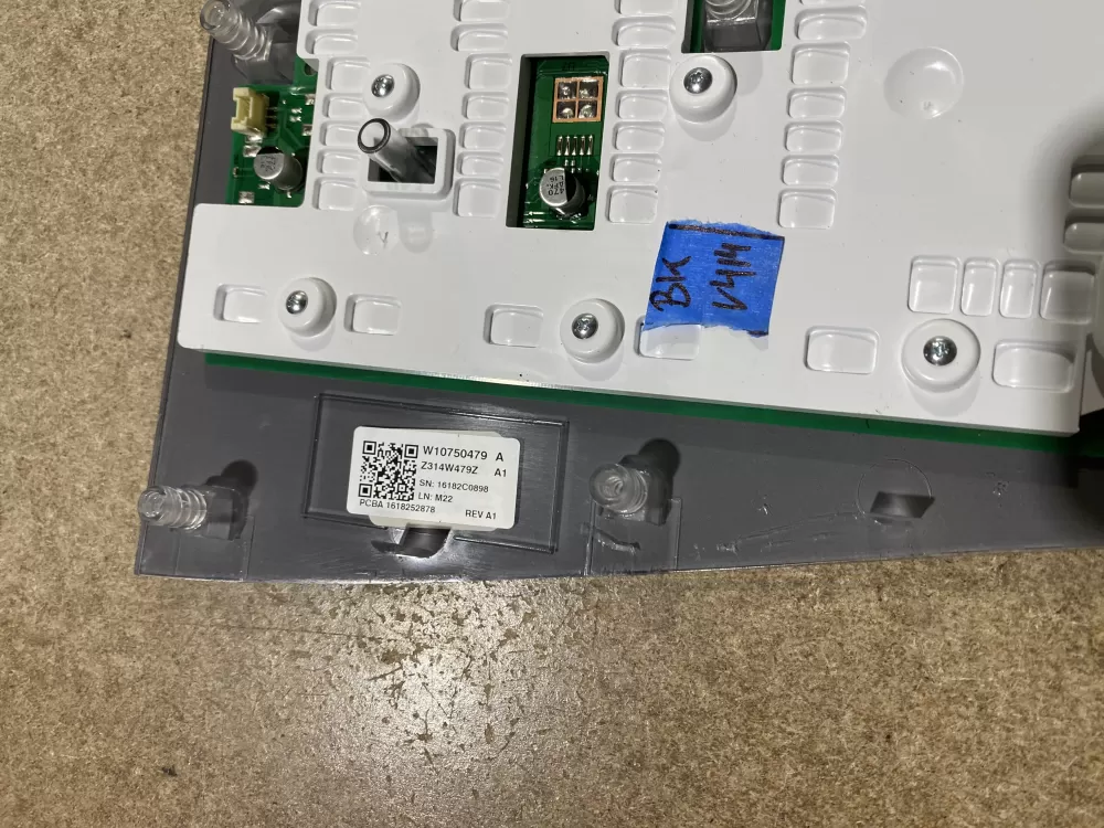 Whirlpool W10750479 Washer Control Board User Interface AZ75019 | BKV414