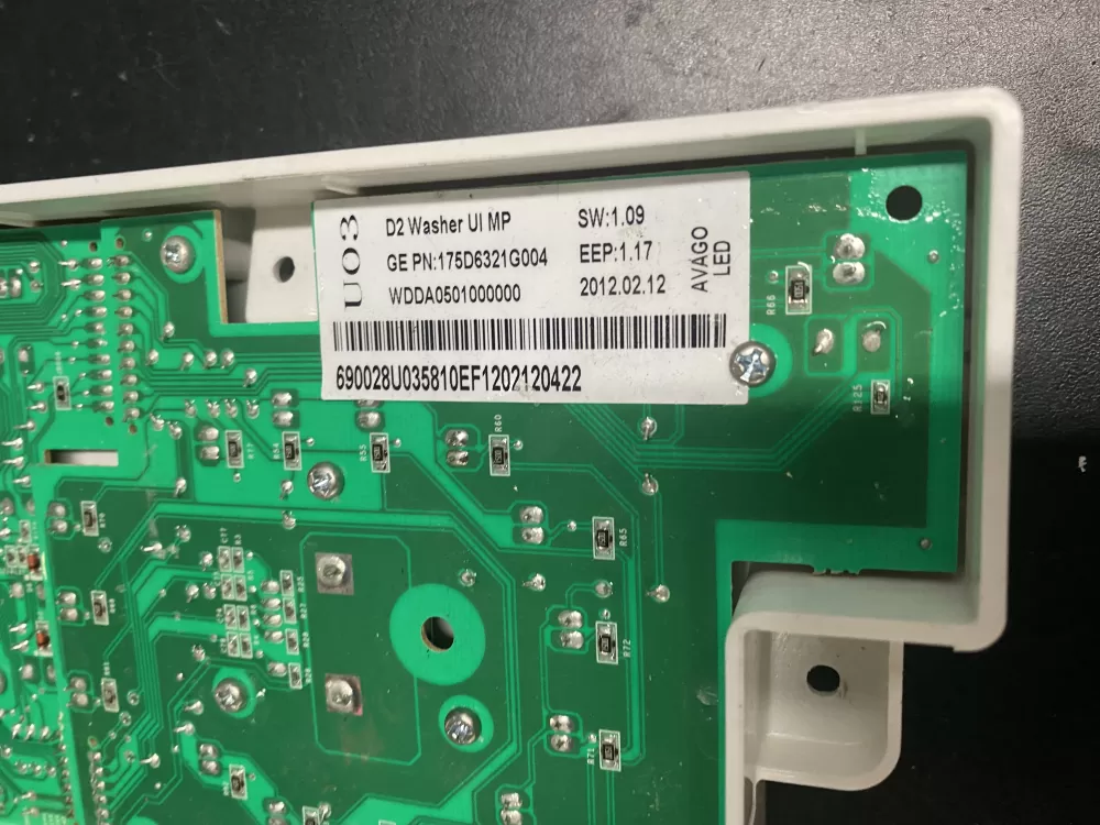 GE 175D6321G004 WH12X10482 Washer Control AZ14383 | BKV210