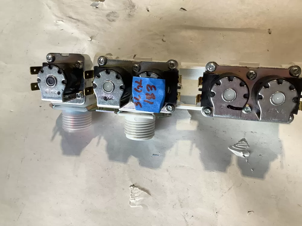 GE Haier 0024000126GN Washer Water Valve Assembly AZ149241 | SL183