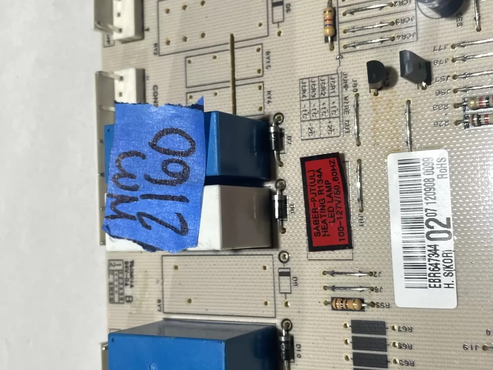 LG Kenmore EBR64734402 Refrigerator Main Power Control Board AZ116637 | Wm2160