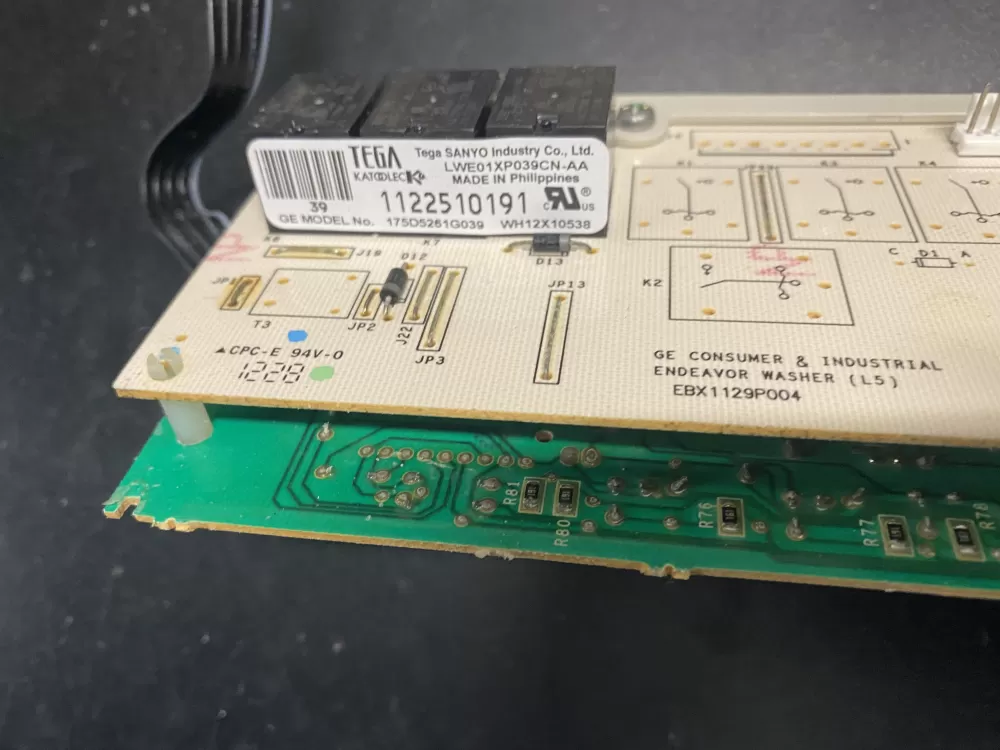 GE WH12X10614 175D5261G039 EBX1129P004 Washer Control Board AZ12352 | BK1027