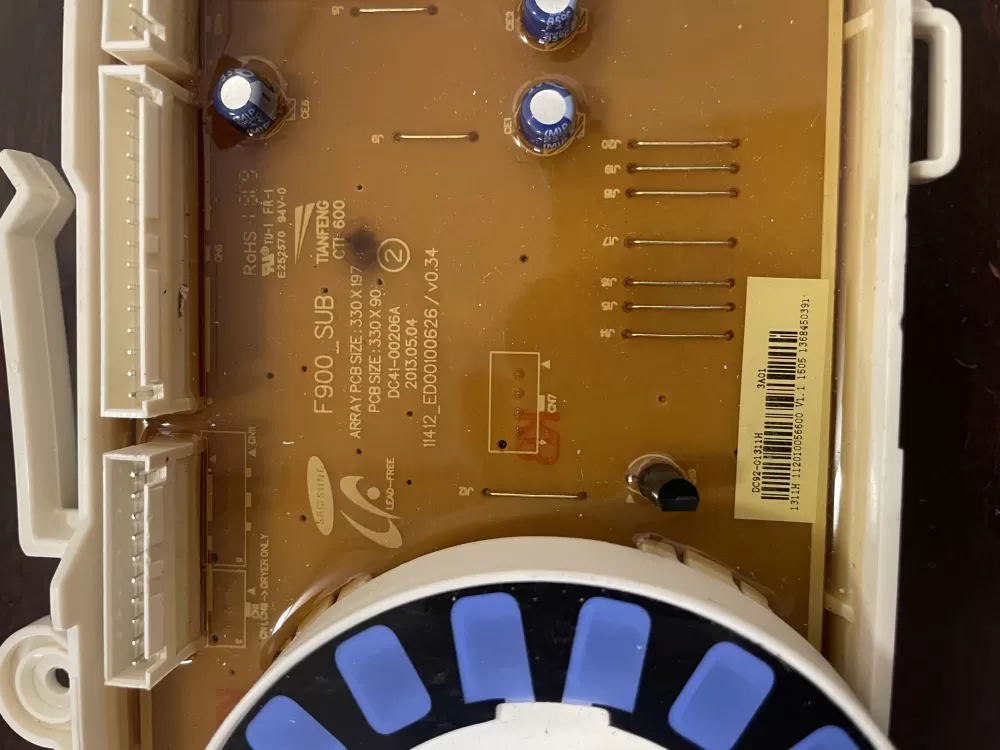 Samsung DC92 01311H Washer Control Board AZ45509 | KM1772