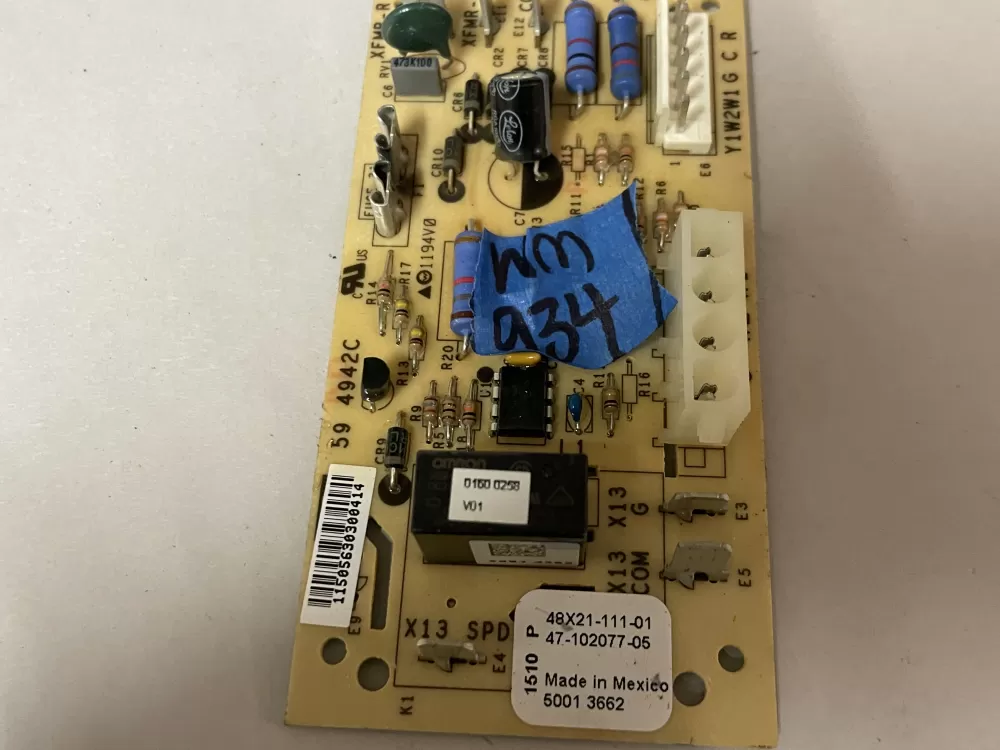 Rheem 47-102077-05 Furnace Ruud Control Board AZ102820 | Wm934