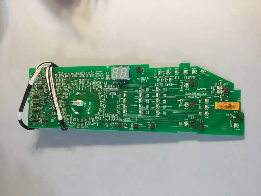 Whirlpool  Maytag  Kenmore 8564290 8565349 Washer Control Board