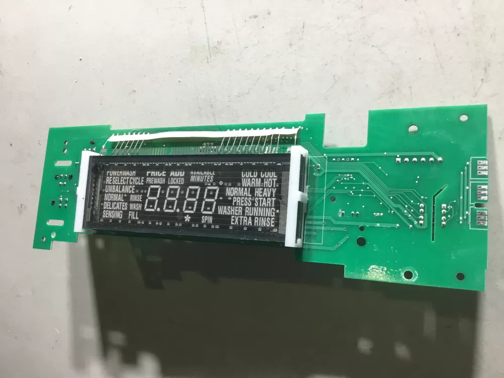 Maytag W11323695  AP6887094  W11229666  W10781747  W10821580  W10821595  W10849076  W10849081  W10866347  W10866387  W10866388  W10873788  W10873812  W10873825  W10881723  W10881724  W10881725  W10895092  W10899812  W10899813  W10903929  W10903932  W10903934  W10909058  W10909059  W10917839  W11033881  W11033882  W11033883  W11051561  W11051562  W11051563  W11085746  W11085747  W11100599  W11105542  W11226801  W11302601 Washer Control Board UI Display
