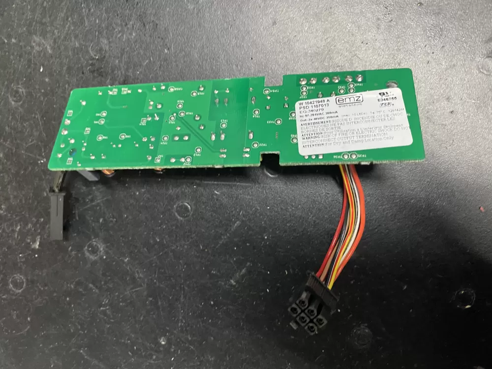 Whirlpool W10306786 Refrigerator LED Inverter Board Box AZ14372 | BK768