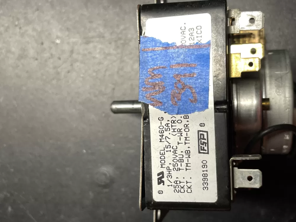 Whirlpool Kenmore Sears 3398190A Dryer Timer AZ36660 | Wm391