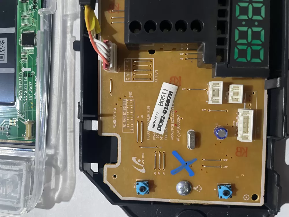 Samsung DC92 01607H DC9201607H Dryer Control Board Interface AZ195262 | KMV868