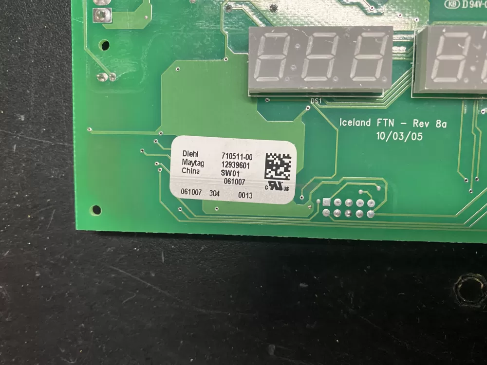 Maytag Amana 12939601 Refrigerator Control Board Dispenser AZ15224 | BK695