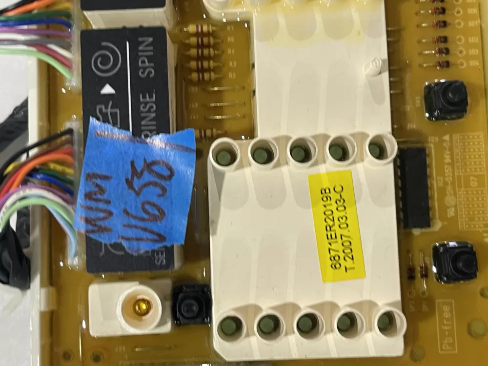 LG 6870EC9230A 6871ER2019B Washer Control Board AZ163942 | Wmv658