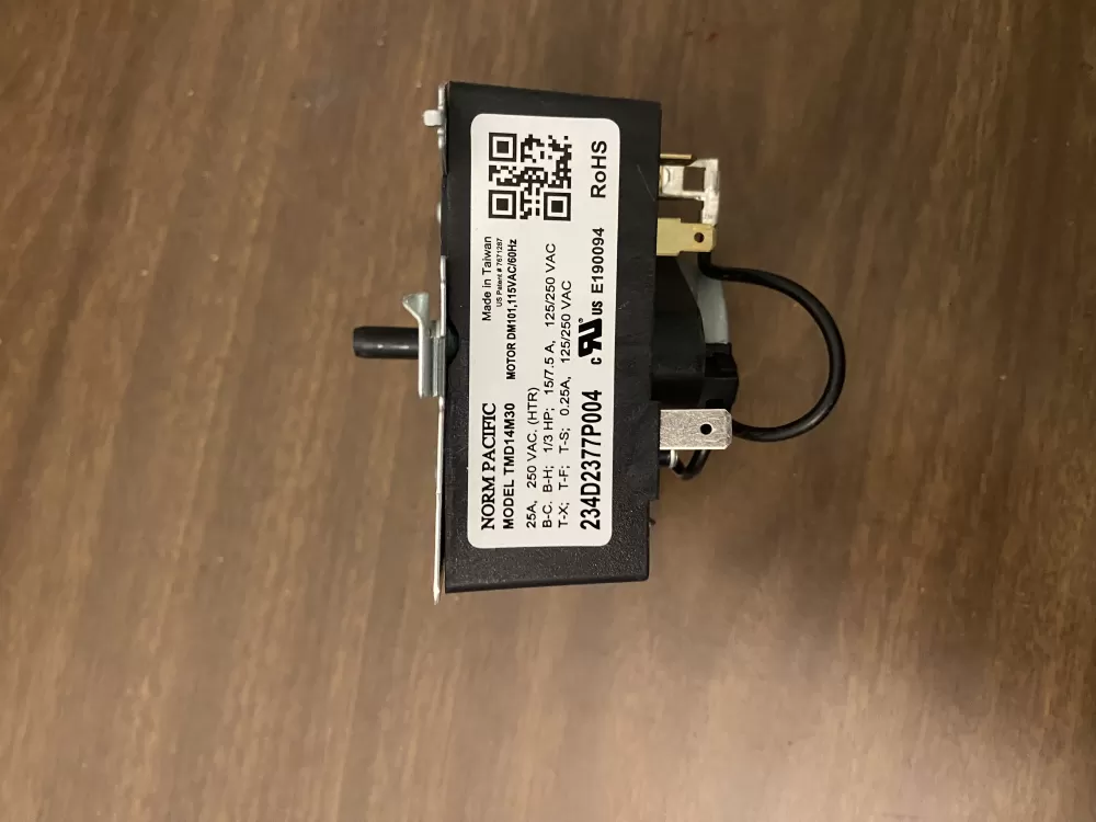 GE WE04X24550 234D2377P004 TMD14M30 Dryer Timer AZ101811 | BK902