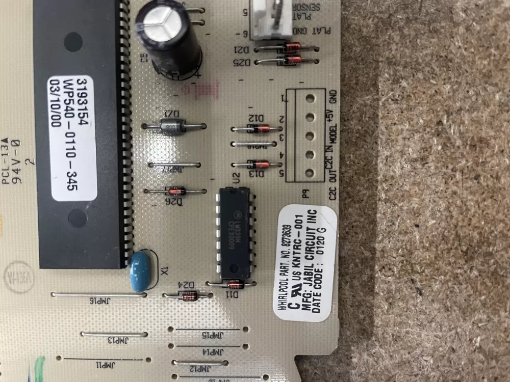 Whirlpool Kenmore WP8523665 Range Control Board AZ9497 | KM1401