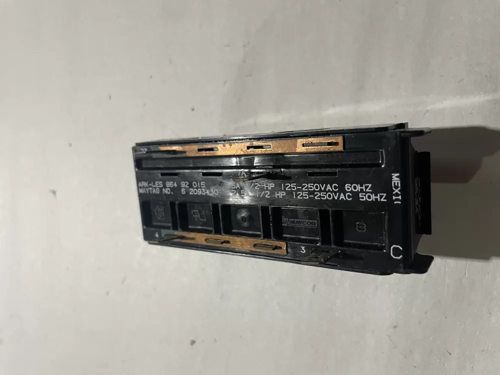 Maytag 62093430 6 2093430 Washer Control Board Button Switch AZ191112 | Wm1186