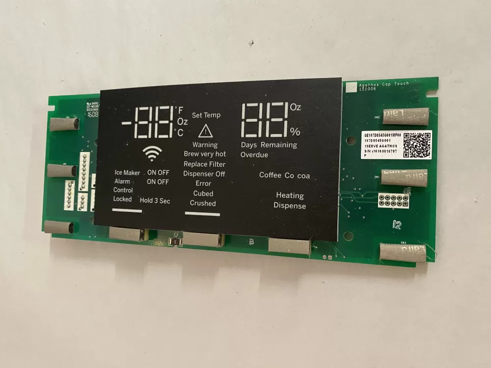 GE WG03F06117  197D8545G001  WG03F07218  WR55X26574 Refrigerator Display Board
