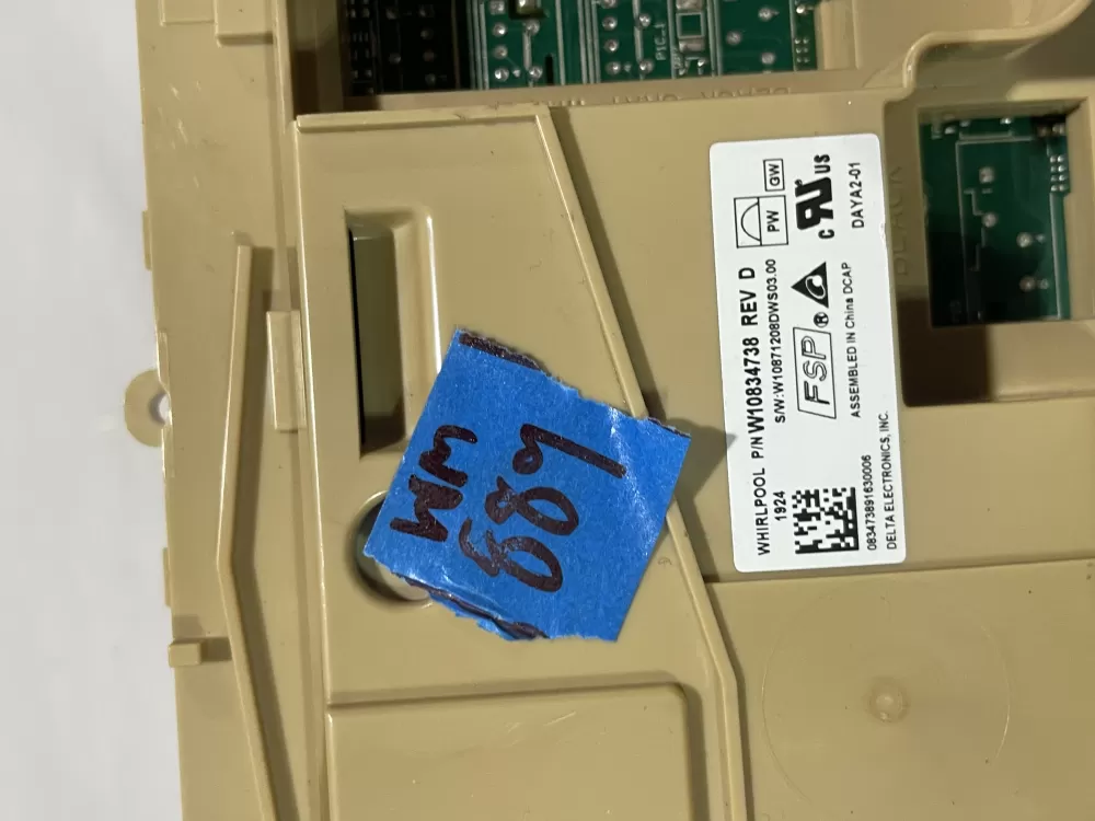 Whirlpool W10834738 W10876147 Dishwasher Control Board AZ152043 | Wm889
