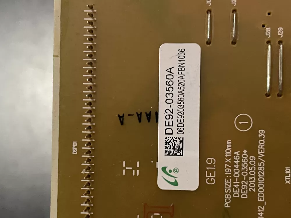 Samsung DE92-03560A Microwave Control Board AZ26613 | WM170